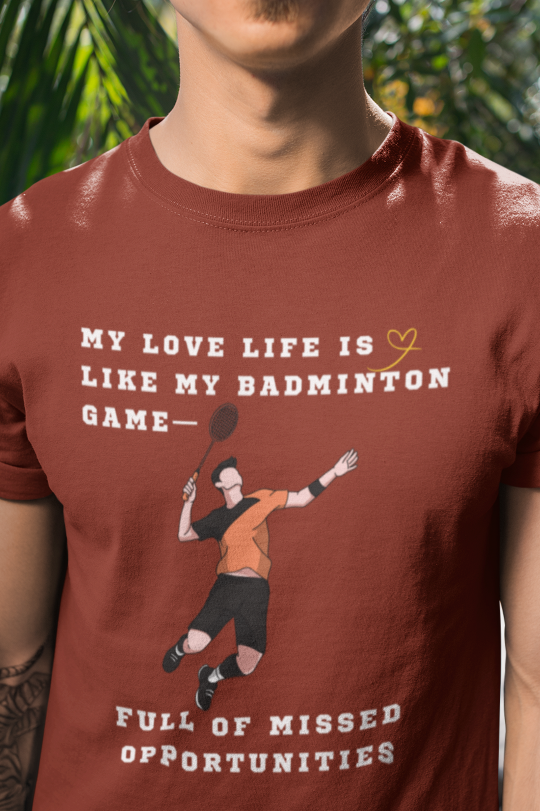 Round Neck Half Sleeves Tshirt in Missed Opportunities for Dark colors