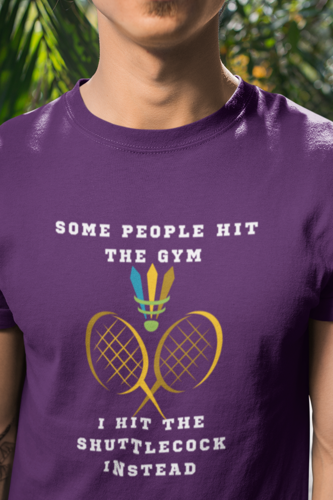 Round Neck Half Sleeves Tshirt in Hit Shuttle for Dark colors
