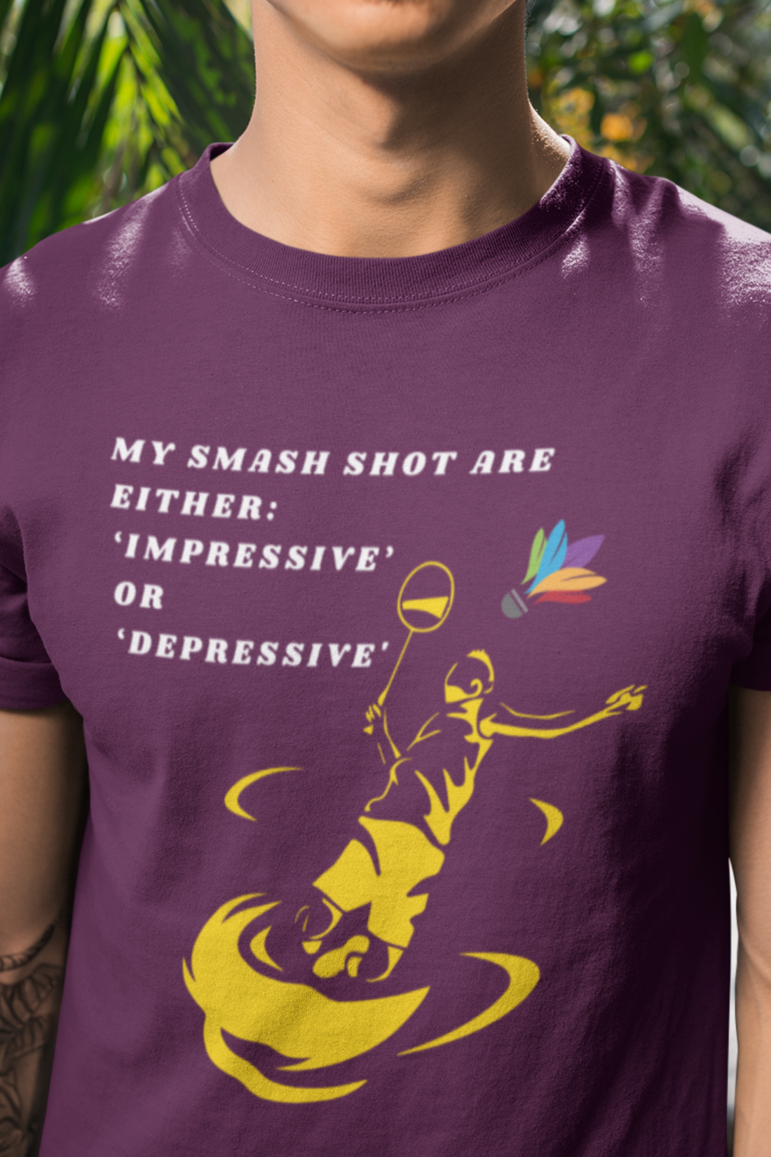 Round Neck Half Sleeves Tshirt in Impressive Depressive for Dark colors