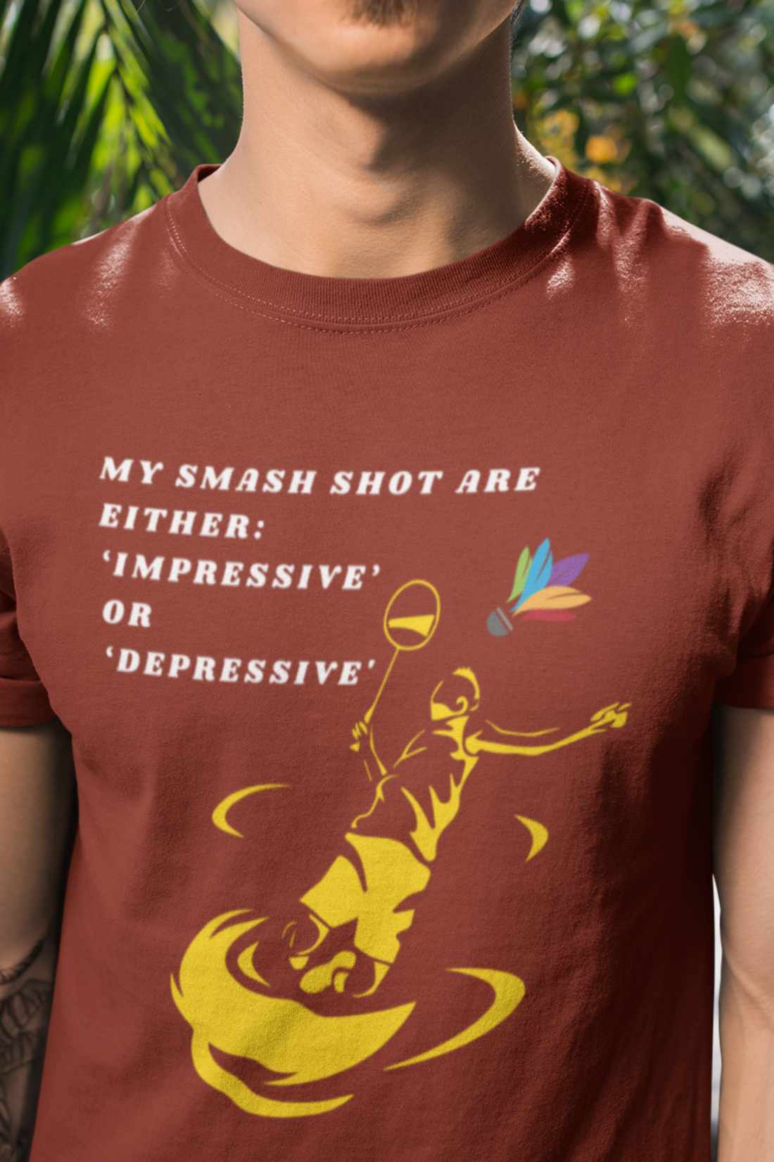 Round Neck Half Sleeves Tshirt in Impressive Depressive for Dark colors