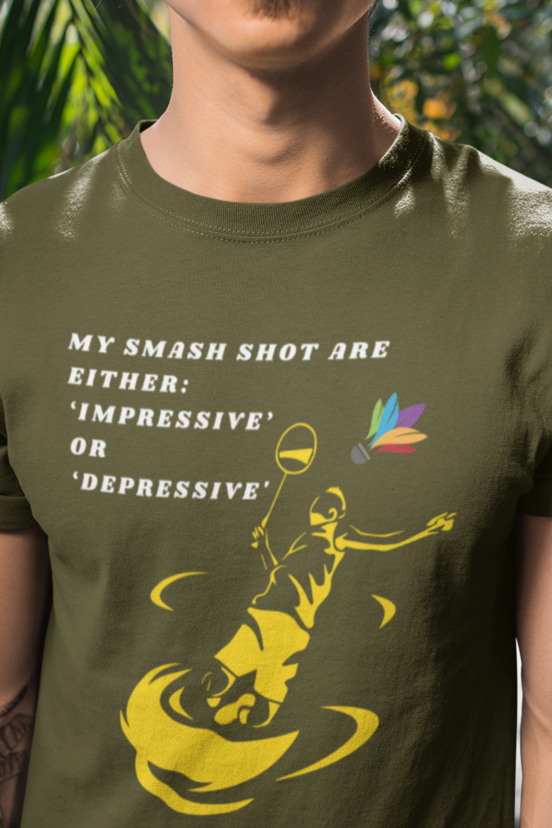 Round Neck Half Sleeves Tshirt in Impressive Depressive for Dark colors